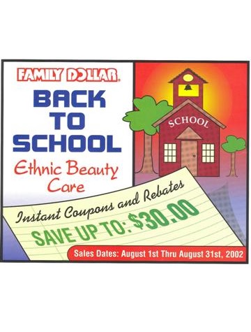 EXAMPLE 9 - FAMILY DOLLAR BACK TO SCHOOL